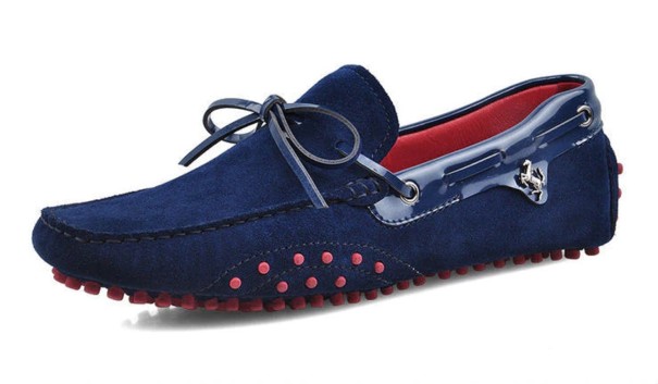 Mocasini eleganți pentru bărbați Ryan albastru inchis 40