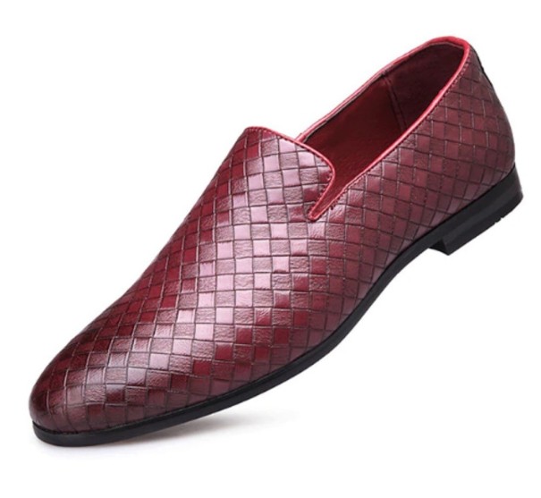 Mocasini lacuiti pentru barbati J2655 burgundy 44