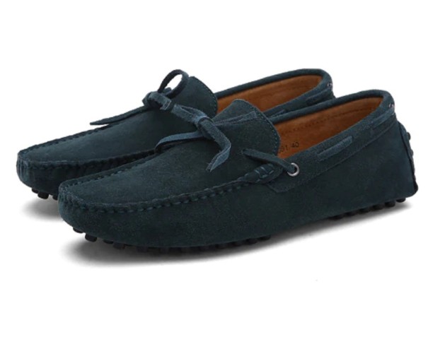 Mocasini moderni pentru barbati J3212 verde inchis 47
