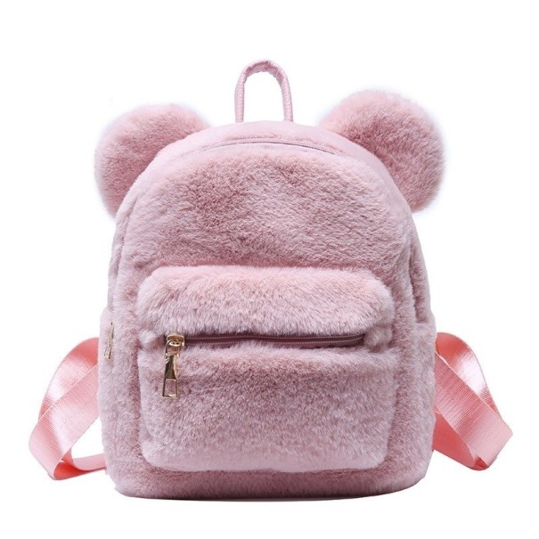 Mochila con asas para mujer E849 rosa claro