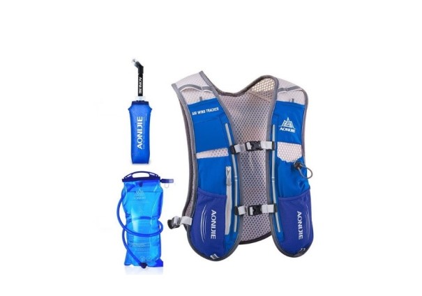 Mochila de corrida desportiva J3073 azul