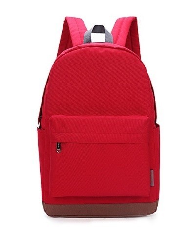 Mochila de estudante com porta USB J3440 vermelho