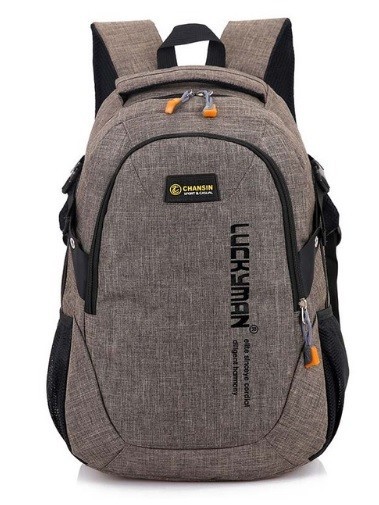 Mochila de estudiante estilo marrón