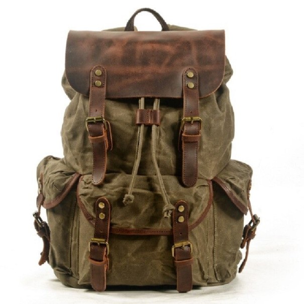 Mochila de hombre E1011 verde militar