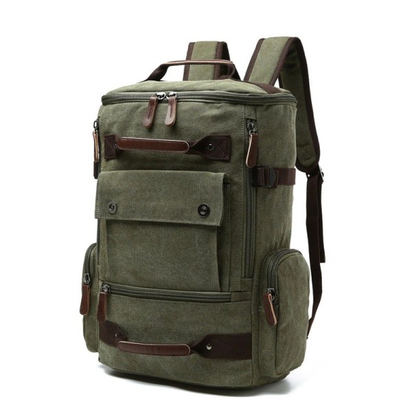 Mochila de hombre verde militar