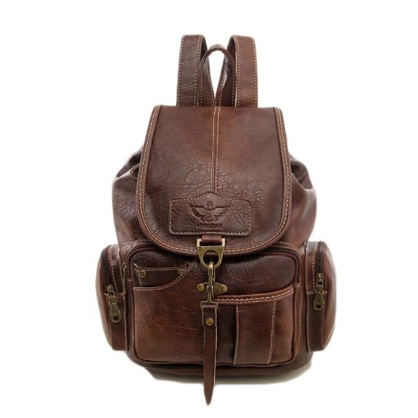 Mochila de mujer A2874 marrón oscuro