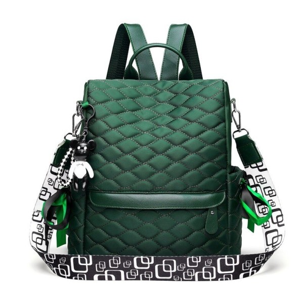 Mochila de mujer E733 verde oscuro