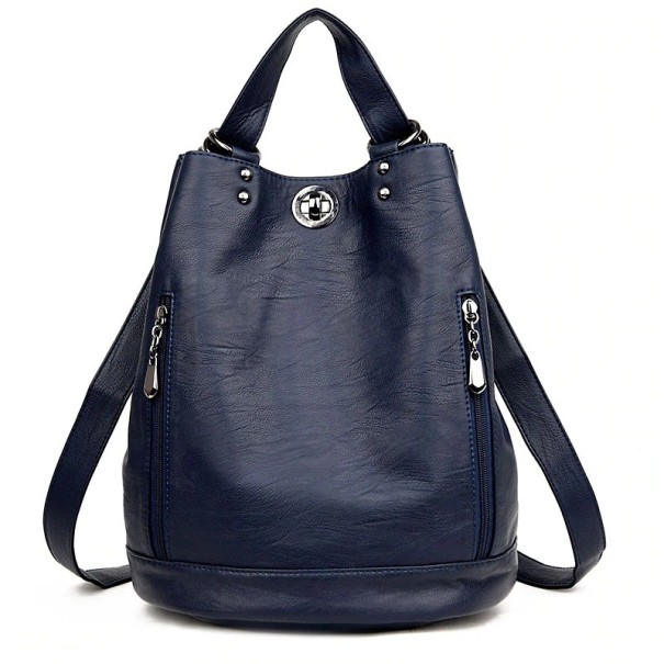 Mochila de mujer E859 azul oscuro