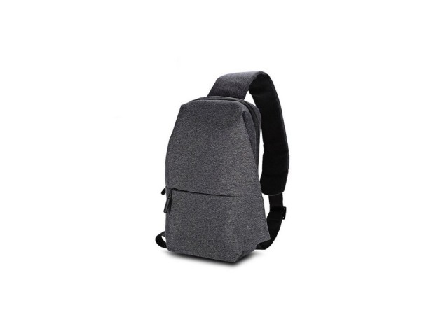 Mochila de pecho para hombre J1549 gris oscuro