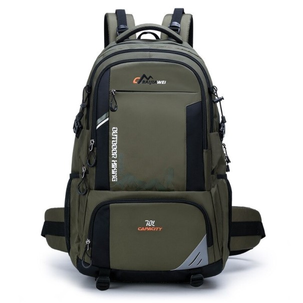 Mochila de senderismo para hombre E1089 verde militar
