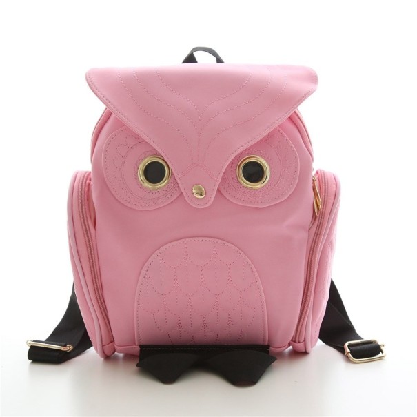 Mochila de Senhora Coruja rosa