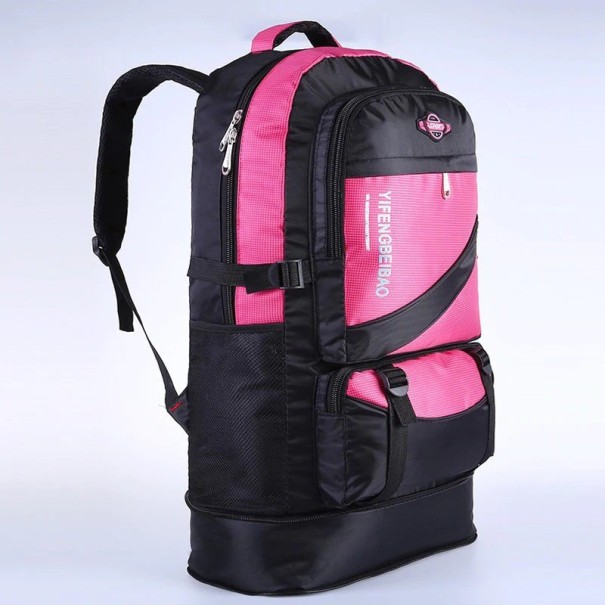 Mochila de turismo masculina E974 rosa escuro
