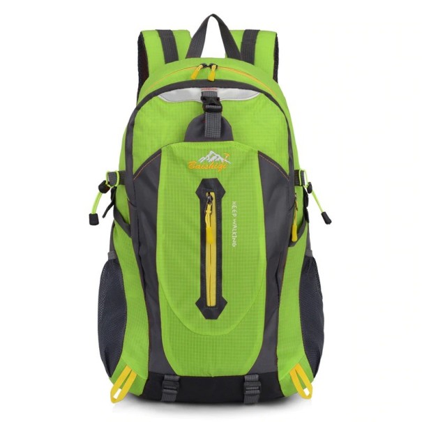 Mochila de turismo masculina verde