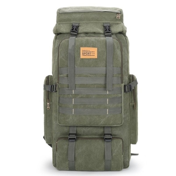 Mochila de viagem masculina E1073 verde exército 2