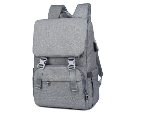 Mochila de viaje para cochecito gris