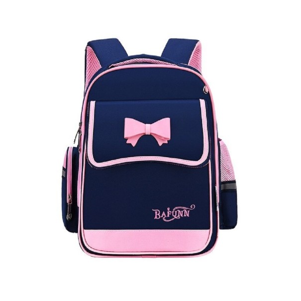 Mochila escolar para niñas azul oscuro S