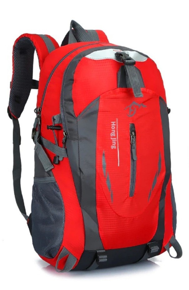 Mochila impermeable para exteriores rojo