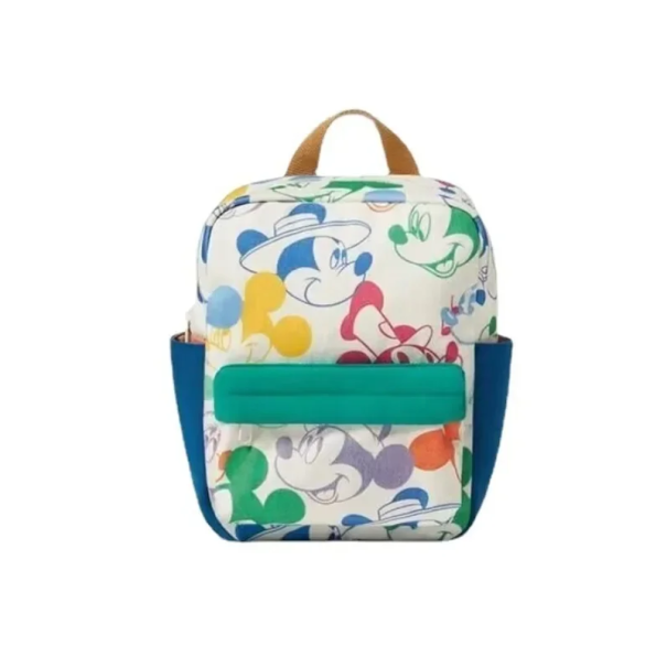 Mochila infantil con motivo de Mickey Mouse 25 x 19 x 10 cm Mochila pequeña para niños Guardería Viaje Mochila con cremallera Correas ajustables 1