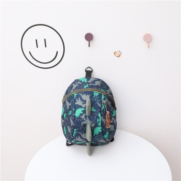 Mochila infantil dinossauro E1228 azul escuro