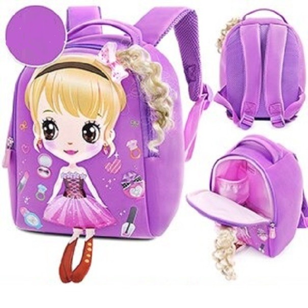 Mochila infantil E1236 morado