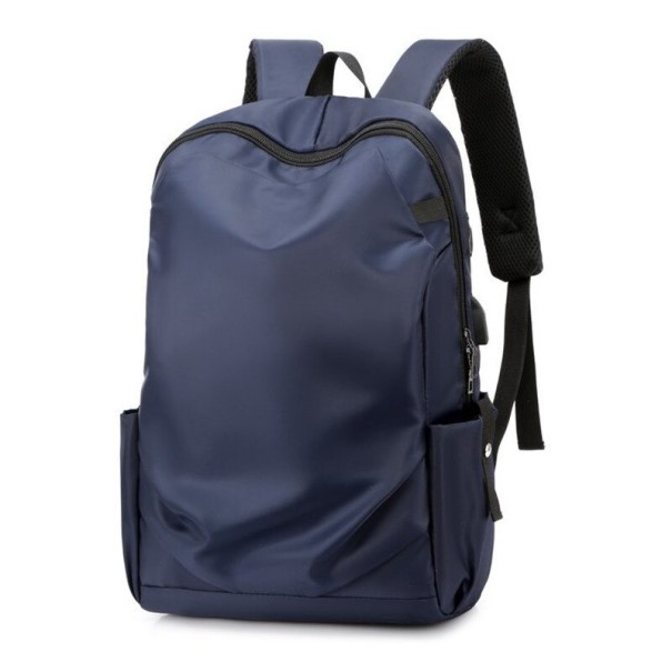 Mochila para hombre con USB E988 azul oscuro