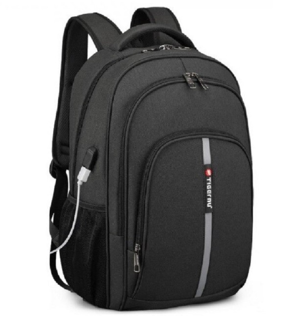 Mochila para hombre con USB E996 negro