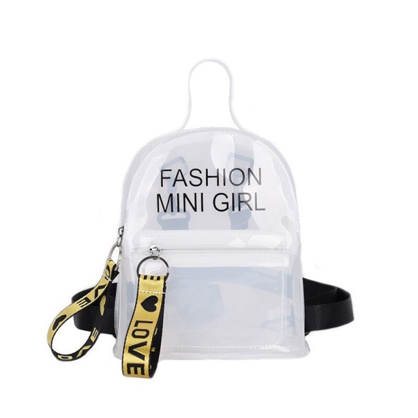 Mochila transparente para mujer E711 blanco