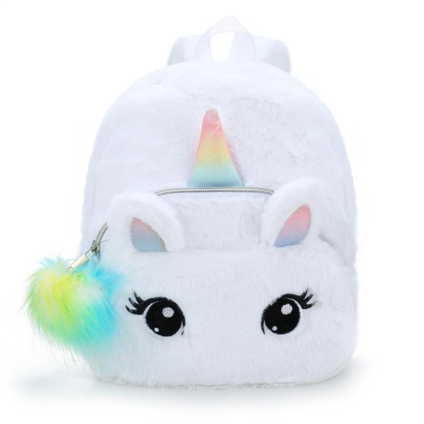 Mochila unicornio niña E1217 blanco