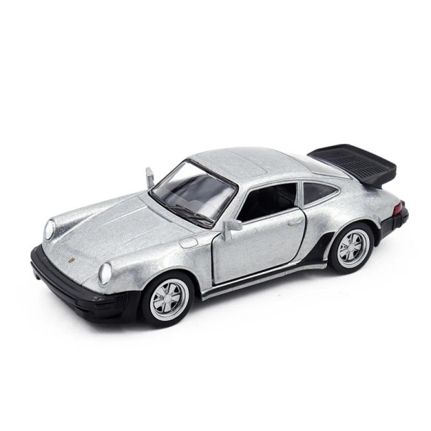Model auta Porsche 911 1:36 12,2 × 4,5 × 3,5 cm Detailní sportovní miniatura závodního vozu Hračka pro děti Sběratelský model Luxusní dárek stříbrná