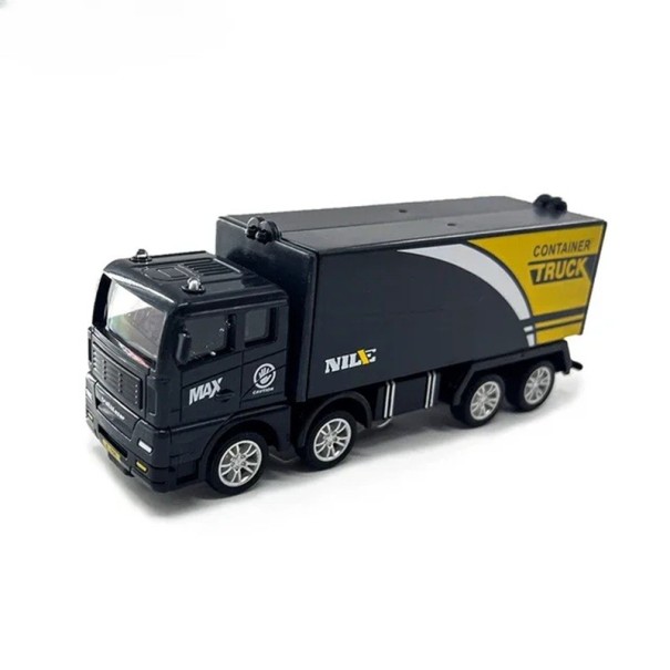 Model uitschuifbare container vrachtwagen 1:32 Plastic transporttruck Openbare opbouw Logistieke vrachtwagen speelgoed 1