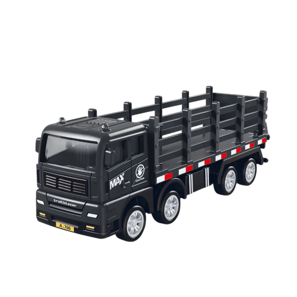 Model valníkový nákladný automobil 1:32 Plastový model stavebného trucku Otvorená korba Transportný nákladný voz hračka pre deti 1