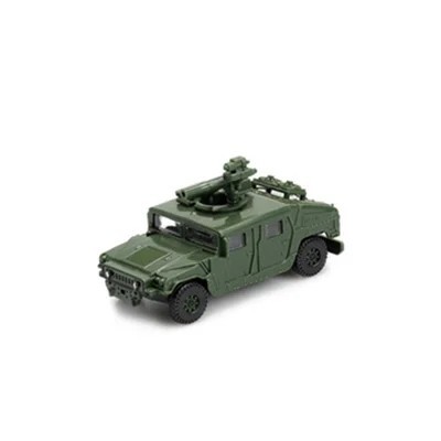 Model vojenského terénního vozidla Hummer měřítko 1:72 plastová stavebnice k sestavení armádní vojenská technika značka GSF zelená