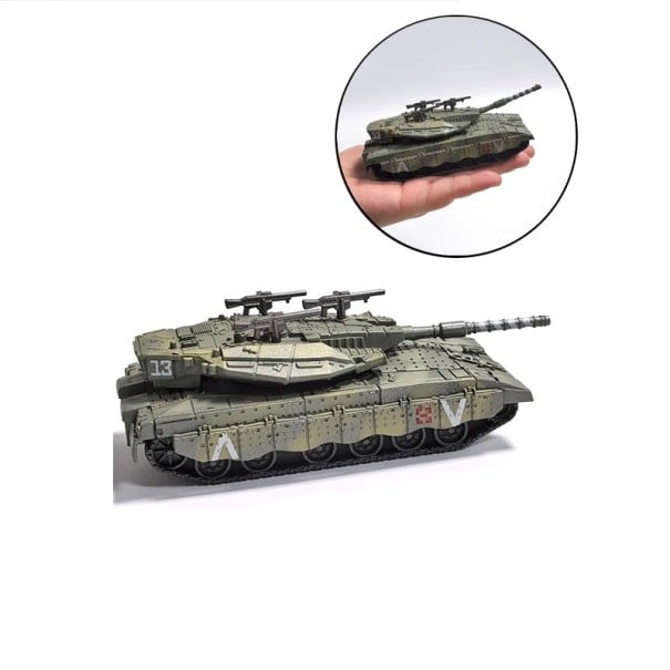 Modèle de char Merkava échelle 1:72 kit en plastique à assembler 11 x 5,5 x 4 cm modèle de collection pour décoration pour modélistes et collectionneurs 1