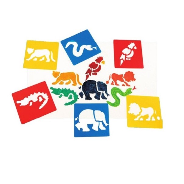 Modèles de dessin animaux sauvages 6 pcs 1