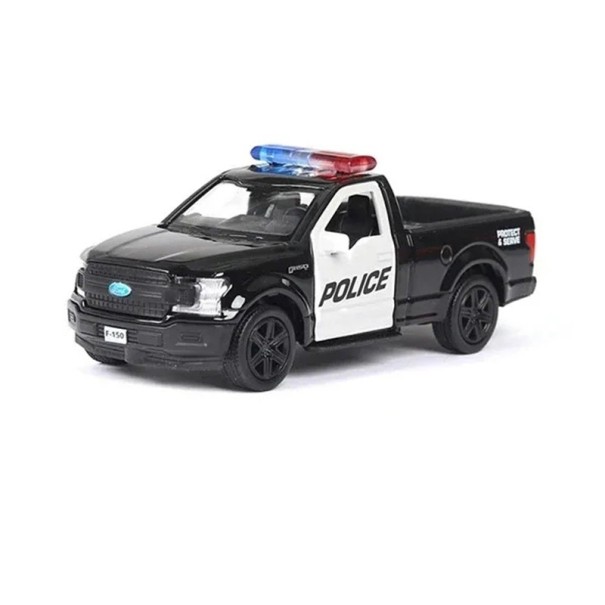 Modell des Polizeiautos Ford 1:36 12,5 x 5,5 x 4 cm Metallkarosserie Kunststoffchassis Realistisches Polizeiauto Spielzeug für Kinder Geschenk 1