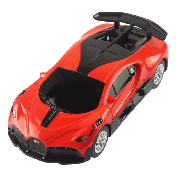 Modelo de carro Bugatti Divo 1:43 Cor Vermelha Carro de Plástico Carro de Polícia de Corrida Superesportivo Brinquedo para Crianças Modelo 1