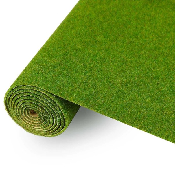 Modelowa trawna podkładka 40 x 100 cm Sztuczna zielona trawa dywan do modeli architektonicznych dioram i dekoracji 3