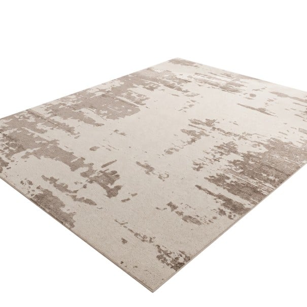 Modern szőnyeg nappaliba absztrakt mintával 200 x 140 cm Poliészter Bézs Darab szőnyeg nappaliba és hálószobába 1