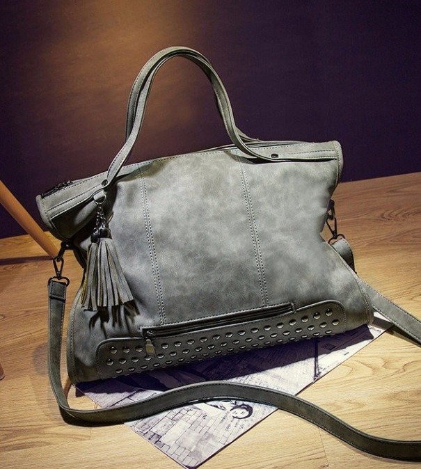 Modern Women's Handbag - Lucy grey