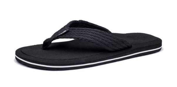 Moderna flip-flops för män svart 42