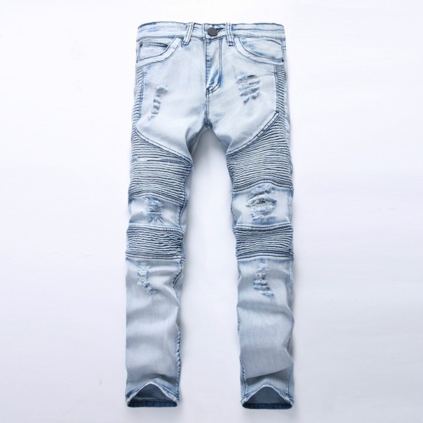 Moderna jeans för män - Blå 28
