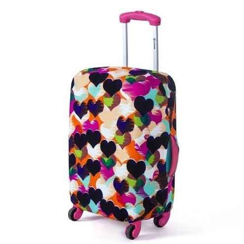 Moderne bagagehoes met hartjes S
