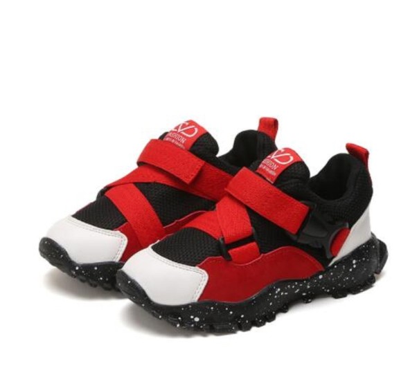 Moderne børnesneakers A2400 rød 33,5