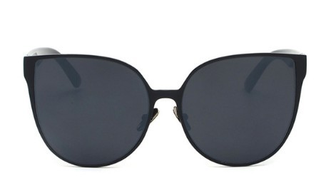 Moderne Cat Eye zonnebril J2923 zwart