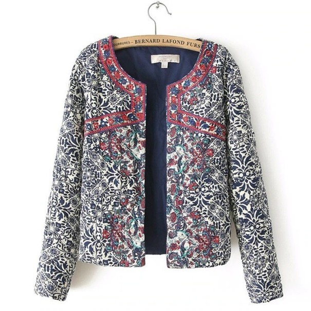 Moderne Damen-Sakko mit Muster XS