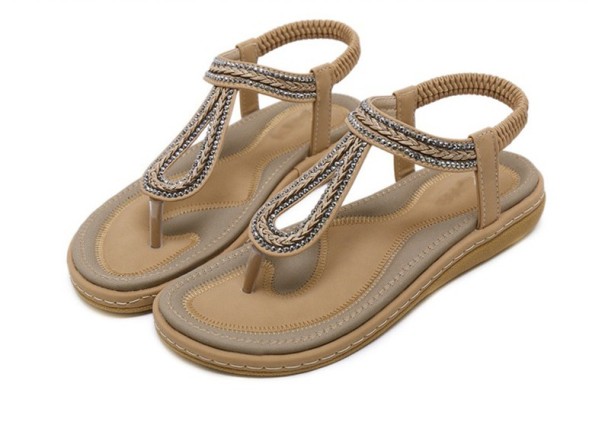 Moderne Damensandalen khaki 36