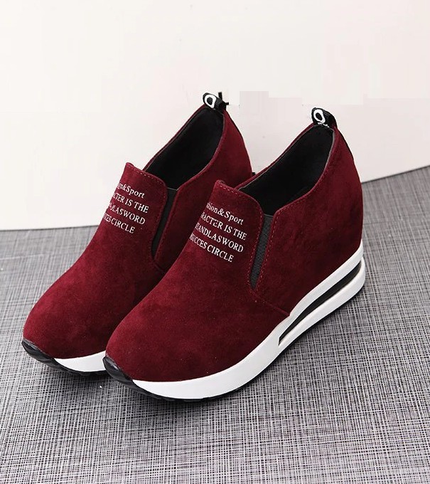 Moderne Damenschuhe weinrot 35