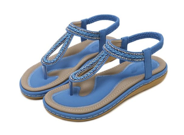 Moderne damesandaler blå 39