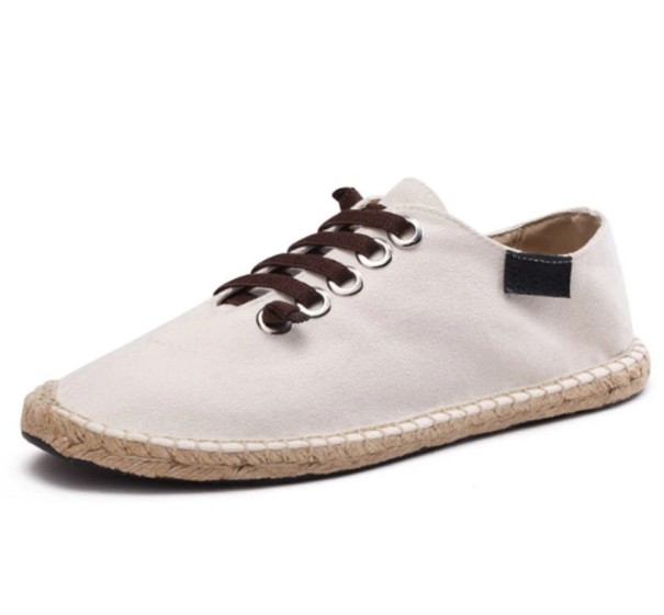 Moderne Espadrilles für Herren J2136 creme 44