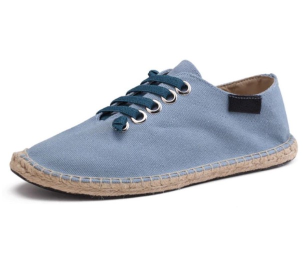 Moderne Espadrilles für Herren J2136 hellblau 40